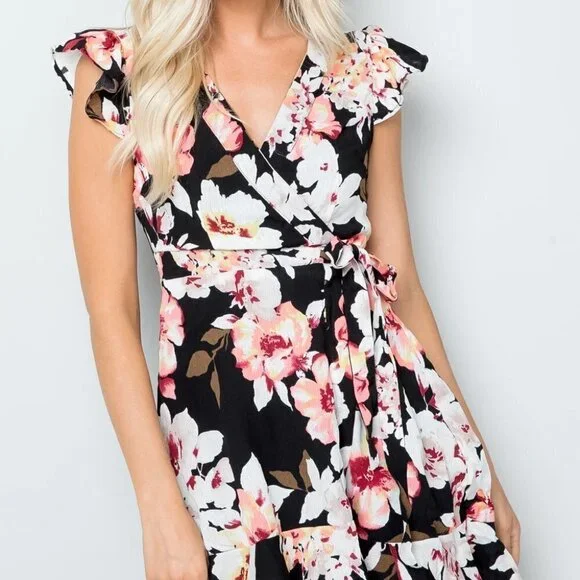 Miami Mini Wrap Dress - Sz. L - Picture 2 of 5